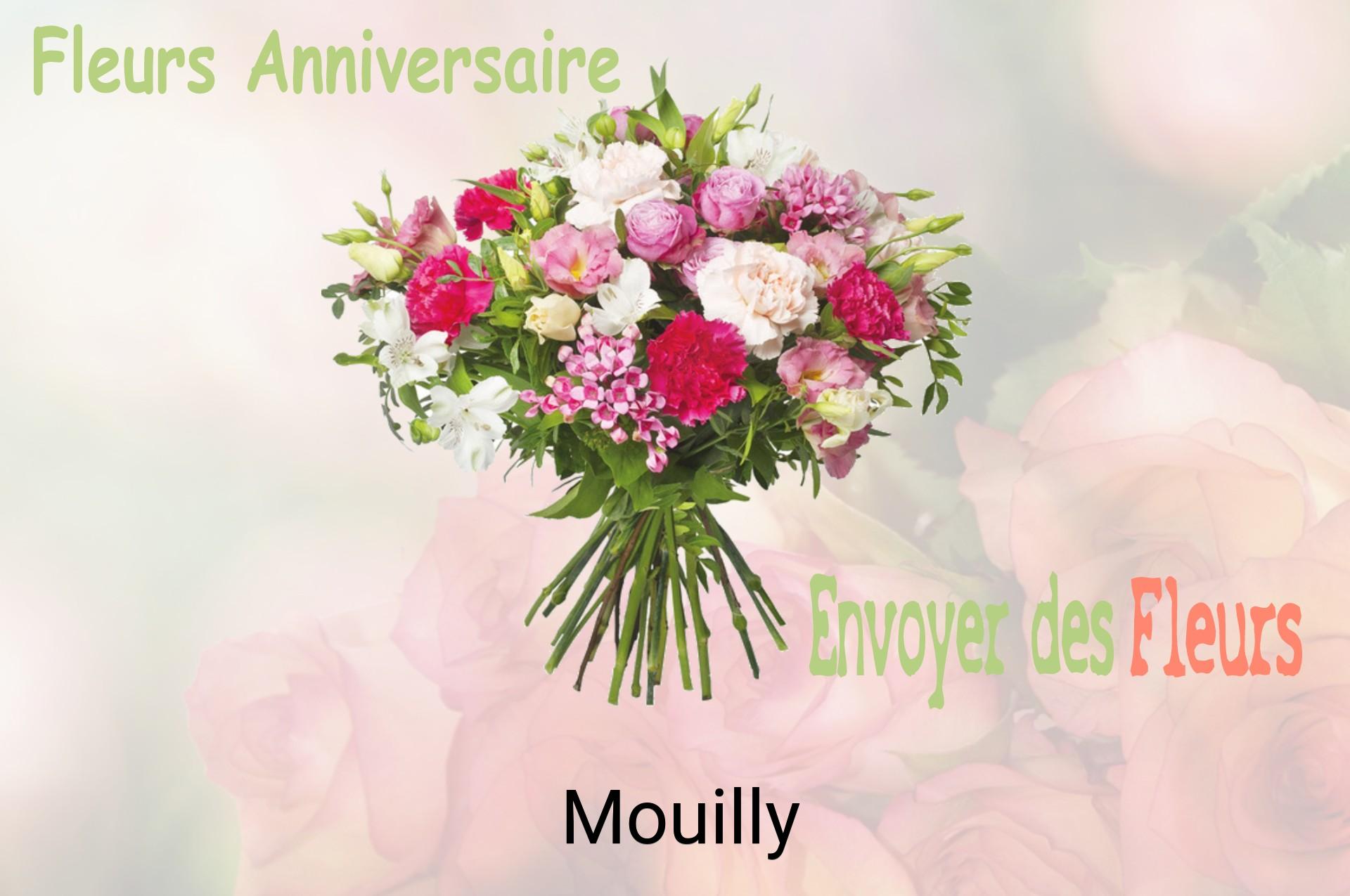 Bouquet de fleurs d’anniversaire livré à Mouilly